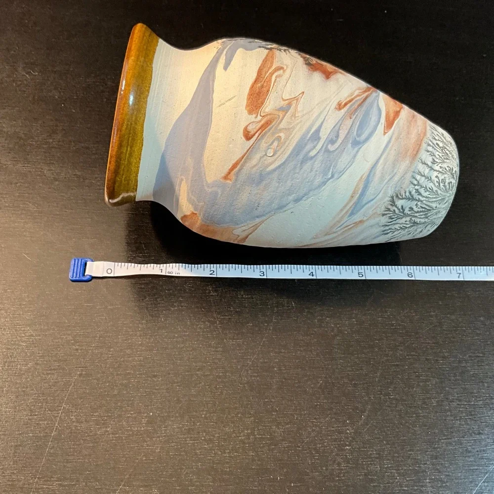 Sevierville‎ Pottery Tennessee Vase Art Pottery Landscape Decor Handmade